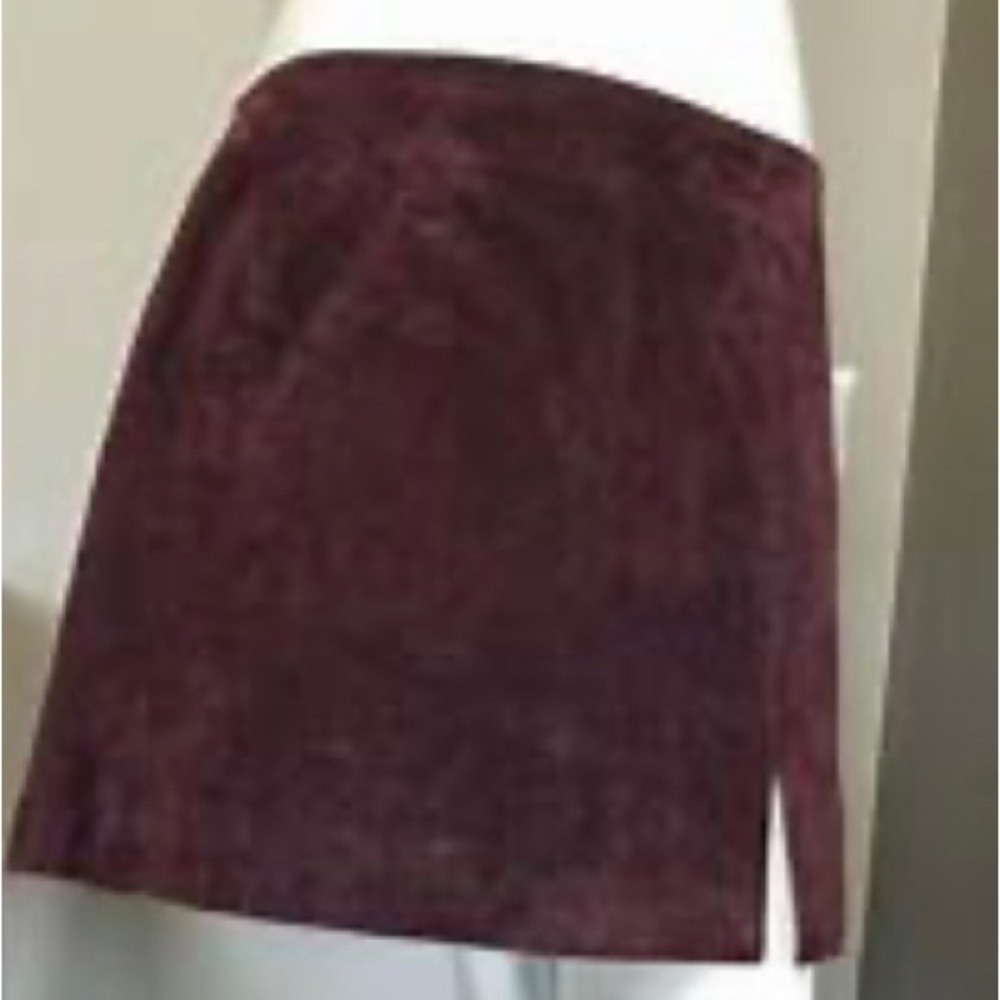 BlankNYC Purple Burgundy Suede Mini Skirt
